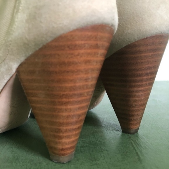 Joie Barleena Suede Cone Heel Ankle Boots - Picture 3 of 6